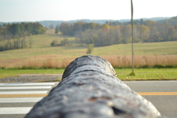 Photo of a cannon fall during the fall at Valley Forge - Philadelphia, PA