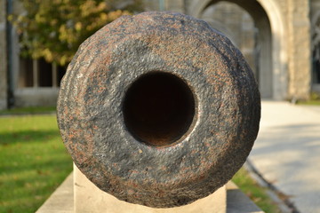 Photo of a cannon fall during the fall at Valley Forge - Philadelphia, PA
