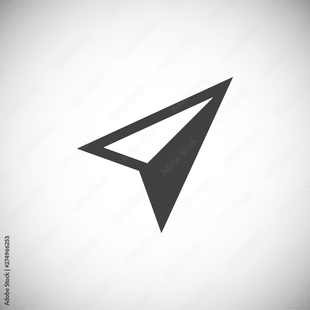 Poster geolocation related icon on background for graphic and web design. simple illustration. internet con