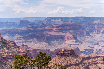 Impression of the South Rim of the Grand Canyon, during the day.