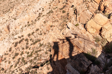 Impression o the famous Meteor Crater in Arizona.