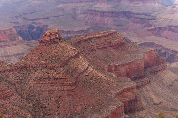 Impression of the South Rim of the Grand Canyon, during the day.