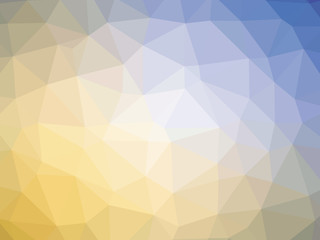 Obraz premium Orange blue gradient polygon shaped background