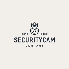 CCTV logo design concept. Universal camera logo.