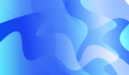 Abstract Shiny Waves. For Cover Page, Landing Page, Banner. Vector Illustration with Color Gradient.