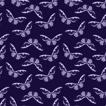 seamless pattern with butterfly © Feat