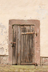 Background - old an weathered wooden door