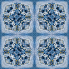 seamless geometric pattern blue jeans