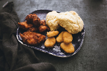 Fried Chicken and Biscuits