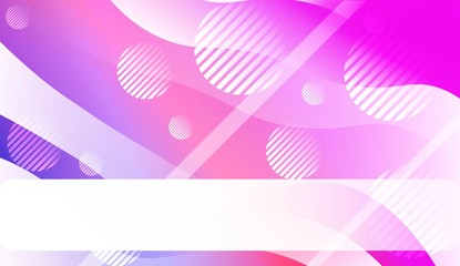 Blurred Decorative Design In Abstract Style With Wave, Curve Lines, Circle, Space for Text. Design For Your Header Page, Ad, Poster, Banner. Vector Illustration