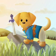 girl watering the garden