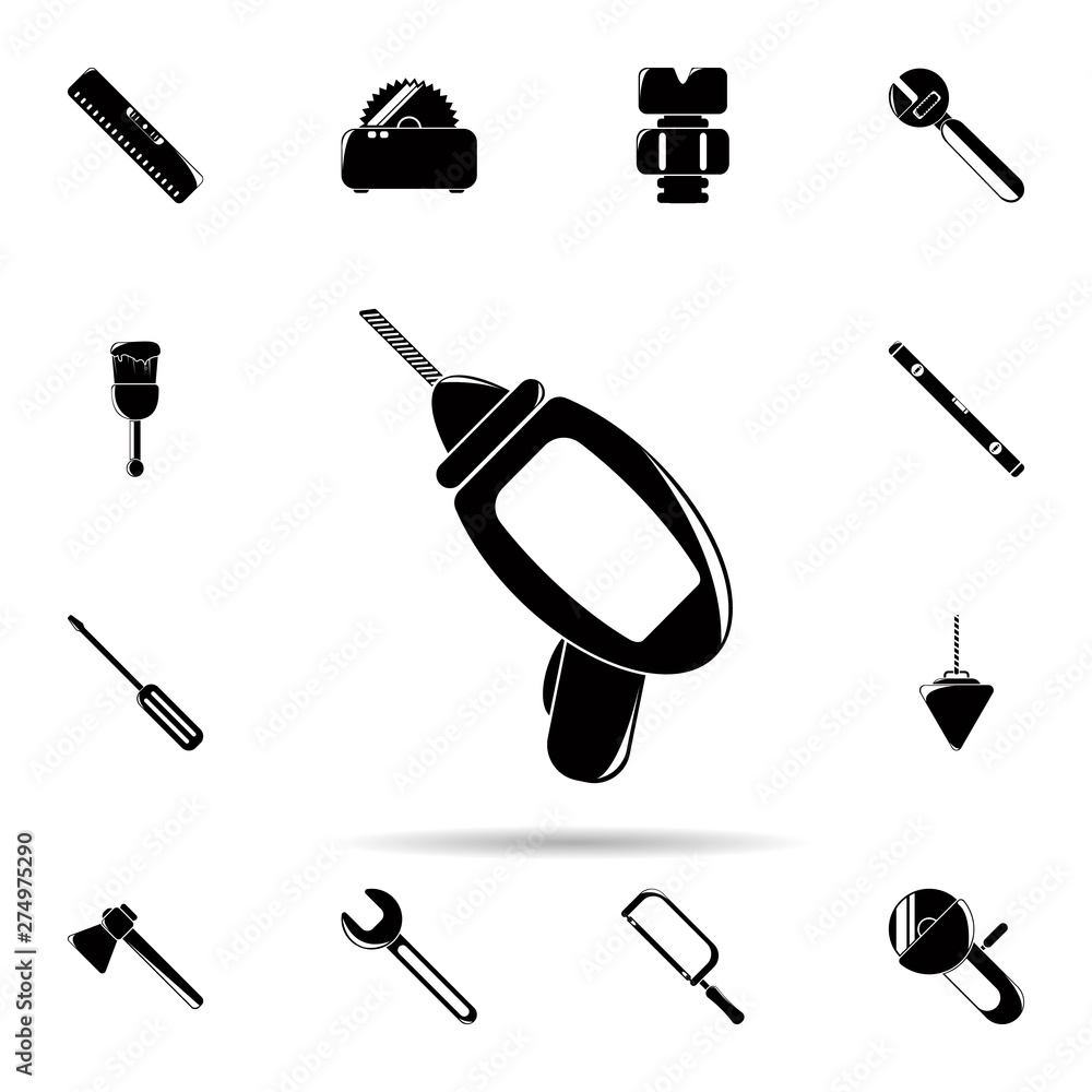 Aufkleber screwdriver icon. universal set of construction tools for website design and development, app develo