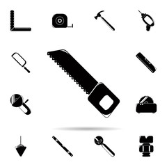 Saw icon. Universal set of construction tools for website design and development, app development