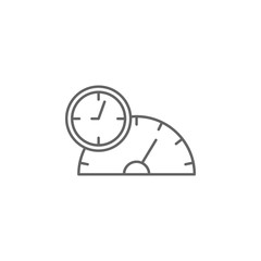 Productivity, time management icon. Element of time management icon. Thin line icon for website design and development, app development
