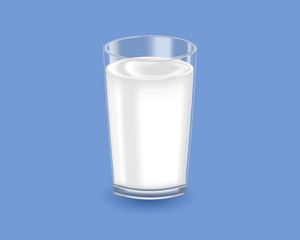 Natural milk or yogurt product. Realistic illustration