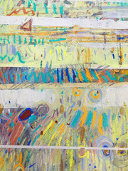 Obraz premium Abstract autumn background with a light pastel drawing. Thanksgiving invitation with vintage grunge textures. Gradient banner design for Halloween background with warm gold color on paper.