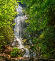 North Carolina Waterfall near Smoky Mountain National Park - Mingo Falls