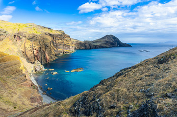 Cliffs at Ponta de Sao Lourenco, Madeira islands, Portugal