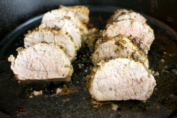 Mustard and Herb Crusted Pork Tenderloin
