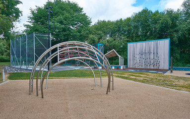 Storsjöparken a playground in Årsta Stockolm open for everyone