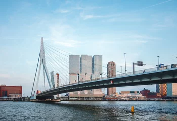 Papier Peint photo Pont Érasme Rotterdam, Pays-Bas