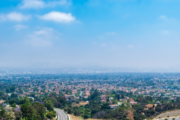 Fototapeta na wymiar view of inland empire on summer day