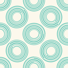 Fototapeta premium Abstract seamless pattern of circles. Vector illustration. 