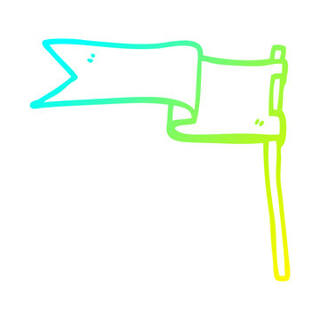 recommend clip art: cold gradient line drawing cartoon flag