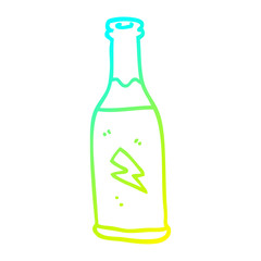cold gradient line drawing cartoon cheap drink