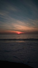 sunset over the sea