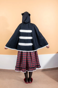 woman with vintage clothes