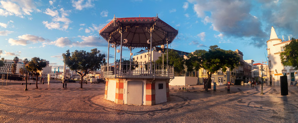 beautiful historical gazebo of Faro city