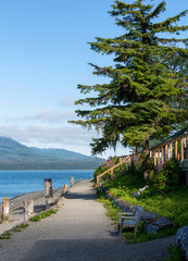 Walkway on Icy Strait Point, Alaska 