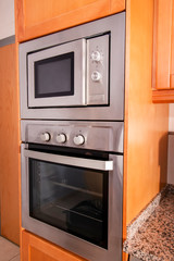 microwave and oven
