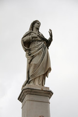 Fototapeta premium religious statue in cemetary