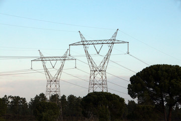 Big electricity towers