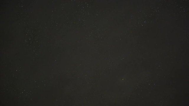 Clouds and stars crossing in the night.