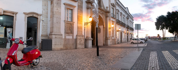 Main entrance to historical downtown