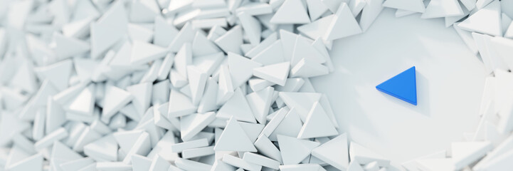 Feeling different; quality, human value and teamwork concepts. Original 3d rendering.