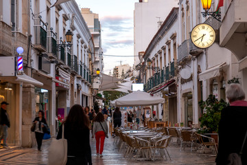 Street of Santo Antonio in Faro city
