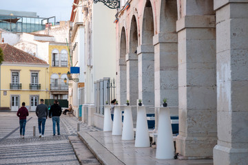historical plaza in Faro city