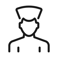 dentist - minimal line web icon. simple vector illustration. concept for infographic, website or app.