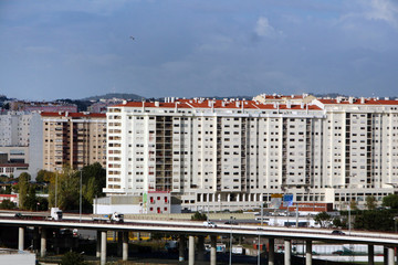 highrise building on Lisbon city