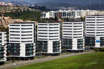 highrise building on Lisbon city