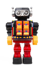 Vintage tin robot toy