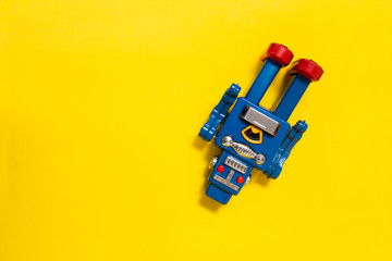 Vintage tin robot toy