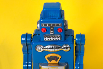 Vintage tin robot toy