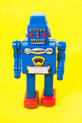 Vintage tin robot toy