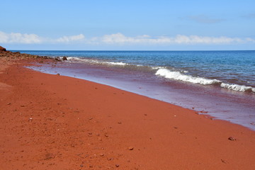 PLAYA DE ARENA ROJA, GALÁPAGOS