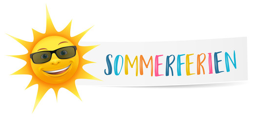 Sommerferien Banner Mit 3d Cartoon Sommer Sonne Und Sonnenbrille Buy This Stock Vector And Explore Similar Vectors At Adobe Stock Adobe Stock